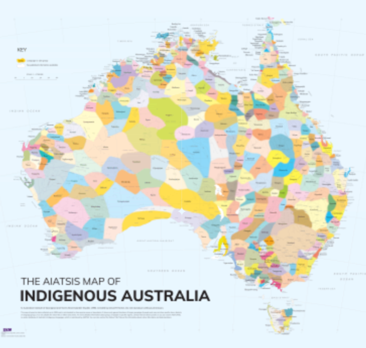 Small preview of the AIATSIS Map of Indigenous Australia